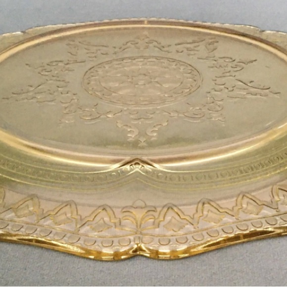 Vintage Patrician Amber by FEDERAL Depression GLASS SERVING Dinner Plate 1930’s - Picture 4 of 5